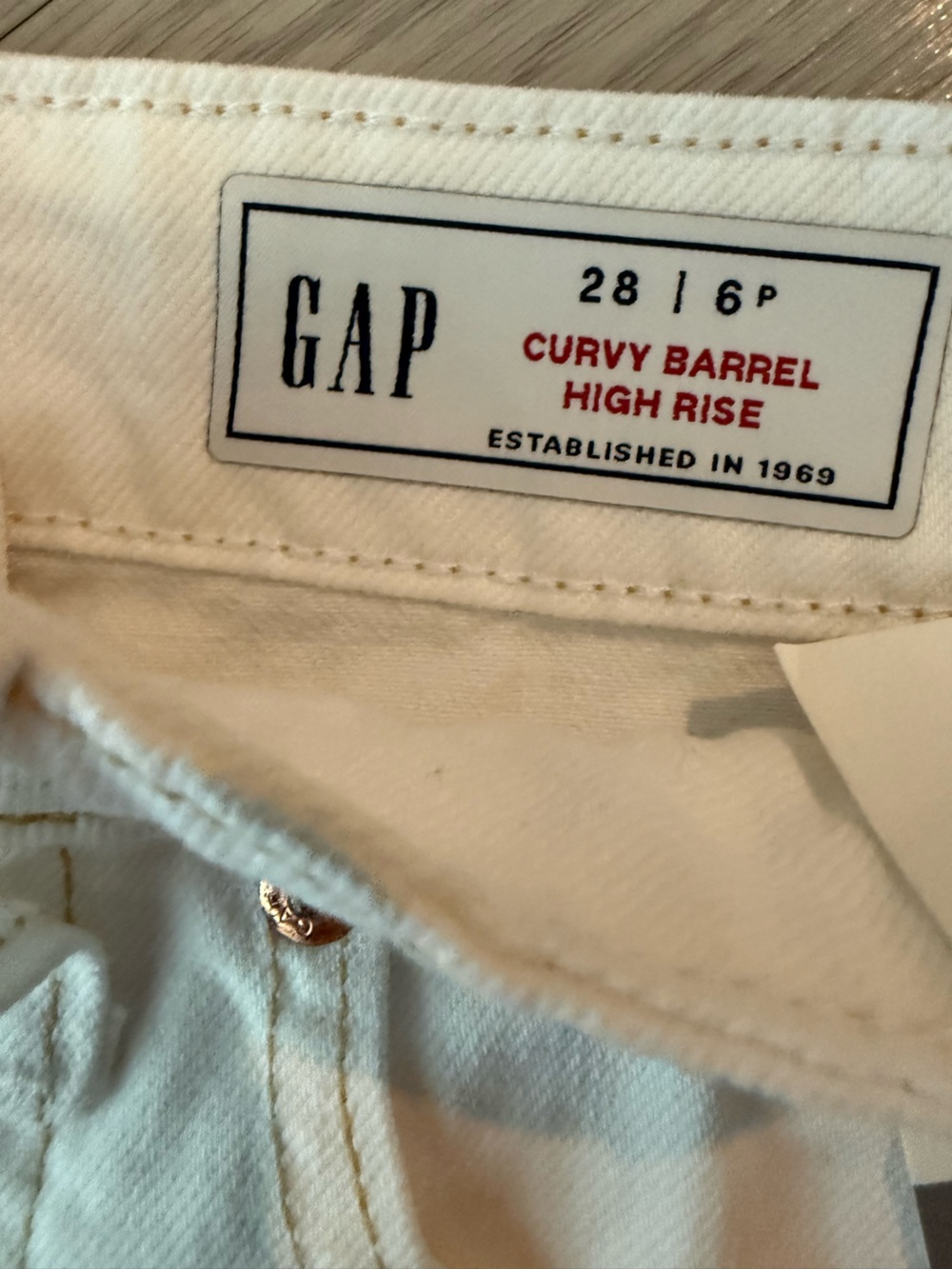 GAP High Rise Curvy Barrel Jeans Size 28p - Picture 4 of 6